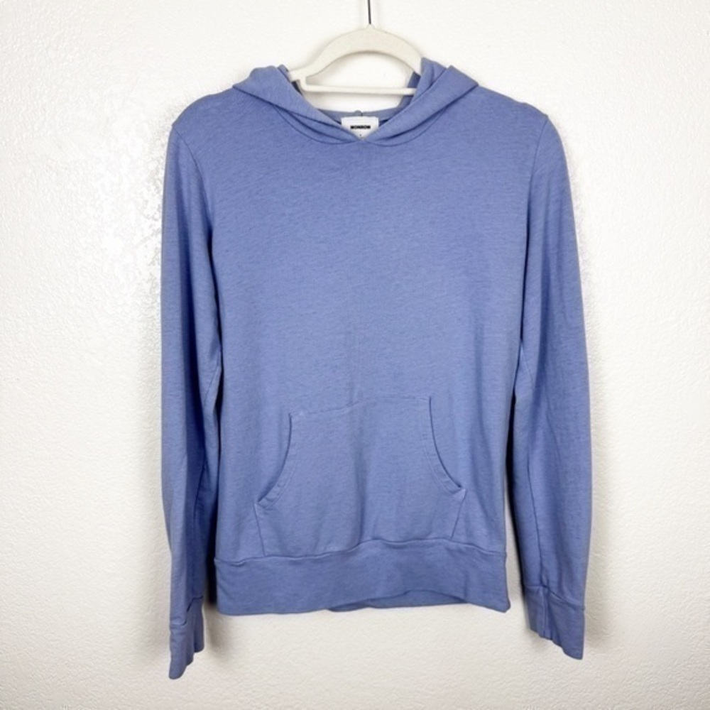 Monrow x Equinox Purple Hoodie Sweatshirt Cotton Blend Size Small
